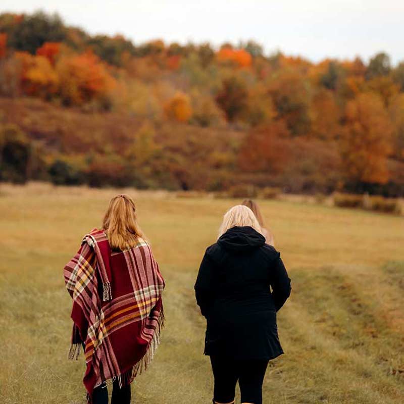 Going for a walk at Sugar Hill Farms